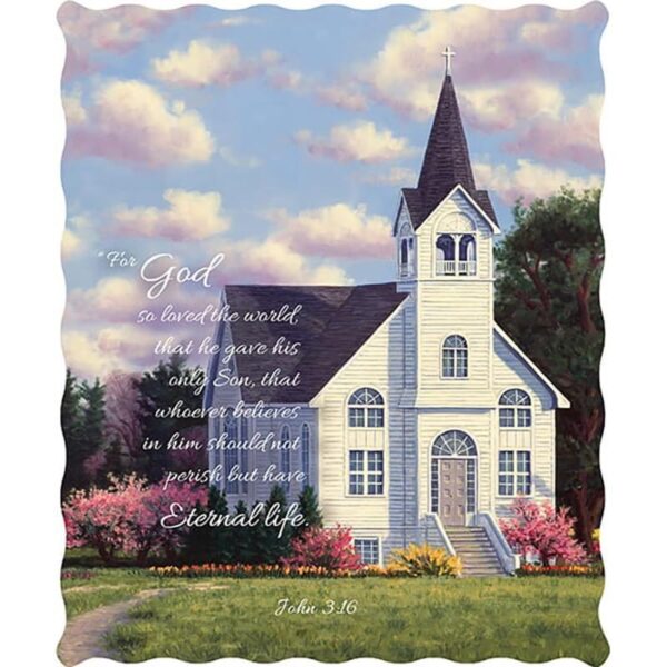 Quilted Throw - For God So Loved The World DQT5403