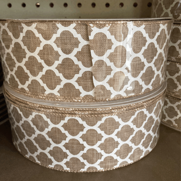 841-40-167 Linen Lattice White Natural 2.5x50yd