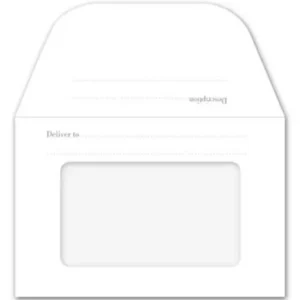 EC0521 56 WHITE Window Envelope w/ Delivery To -  No Eyelet 500/Box