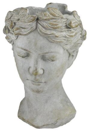 MX0771 14"H X 9"DIA GODDESS HEAD PLANTER