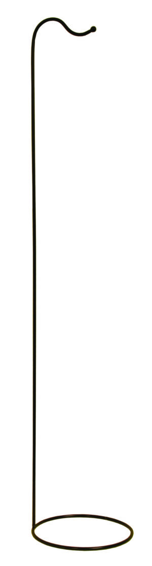 M0560 60"T BLACK STNDNG MTL W-CHIME HOOK