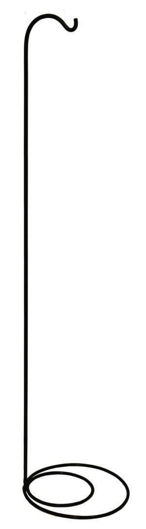 Windchime Stand w/Hook Black 48" - M0562