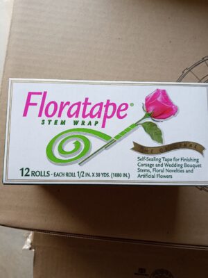 Floratape Light Green 1/2" 12 Rolls per Box 31-00932