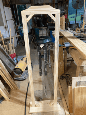 Wooden Arched Windchime Stand-medium