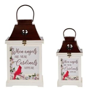 Lantern Set of 2 13"-17"H Angels Are Near AW9714