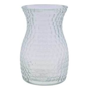Dimple Vase 10" Tall Clear - G7960