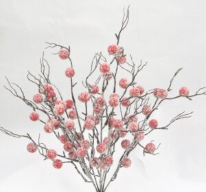 Frosted Berry Twigs x7 Red - GPB20836-FROSTED RD