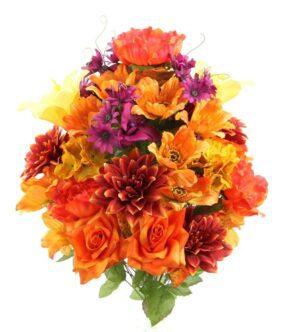 Fall Mixed Bush x36 Orange/Yellow/Rust - GPB7315-OR/YW/RUST