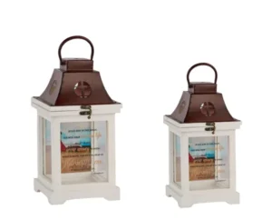 Lantern Galatians 6 White Set of 2 - AW9707
