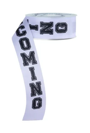 Homecoming Ribbon 9 1.5"x100ft Black/White - RJ4080L6
