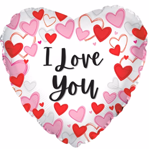 I Love You Heart Boarder x5 17" - 214144H