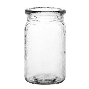 5 1/2" Hammered Jar Clear - 3278-24-09