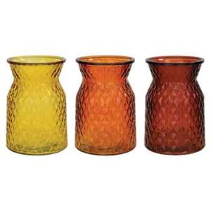 8" Riley Fire Vase Assortment x12 - FG1247