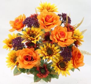 Mixed Bush x24 Rose/Mum - GPB23416OR/HONEY/VIO