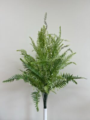 Large Fern Bush x18 Cream/Green - 57202